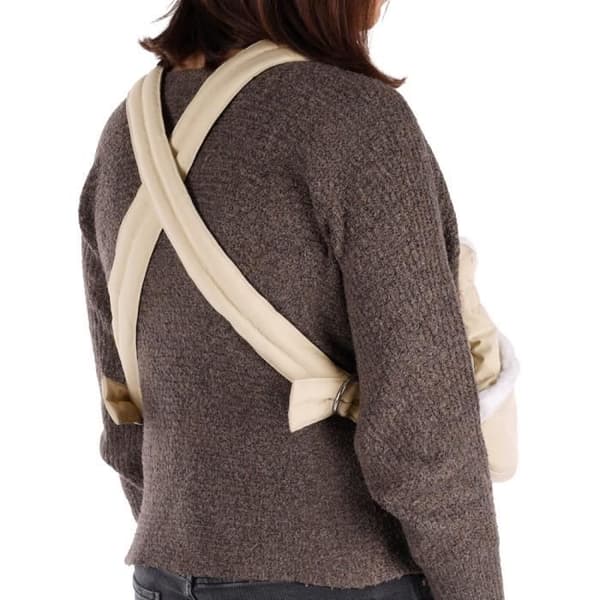 Cuddi Beige främre bärväska för små hundar max 4 kg - Flamingo