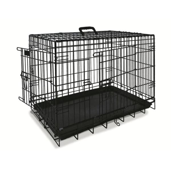 Transportbur i metall för hundar - NOBBY - 56 x 33 x 41 cm - Fällbar - Lätt