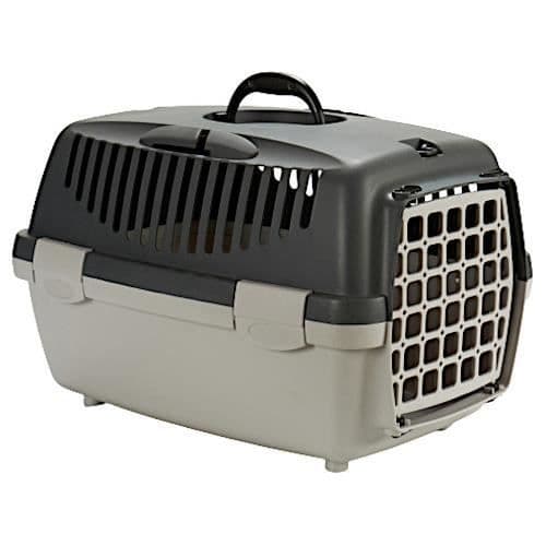 Stefanplast katt/hund transportlåda 47 x 33 x 30 cm grå