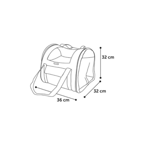 Lenie ryggsäck blå. storlek 36 x 32 x 32 cm. för hund. max 7 kg.-Flamingo Pet Products 50,000000 blå