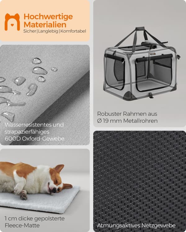 Hundbur, Feandrea, L, Rökgrå.