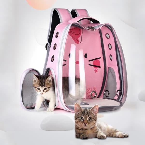 CONFO® Cartoon Pet Bag Space Capsule på bärbar andningsbar husdjursryggsäck