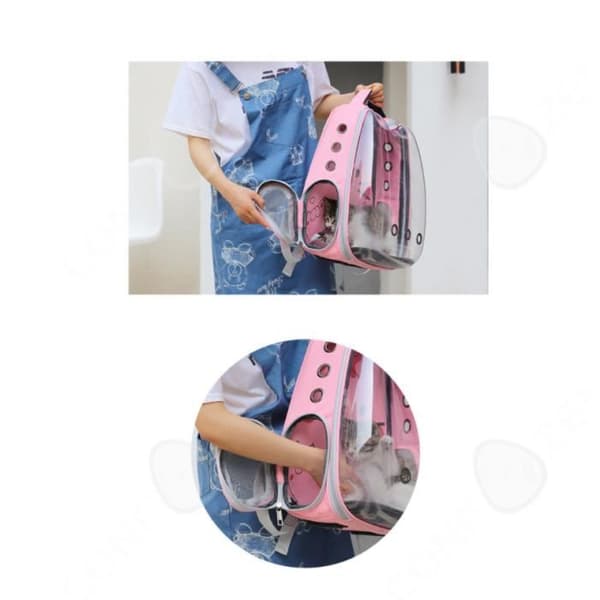 CONFO® Cartoon Pet Bag Space Capsule på bärbar andningsbar husdjursryggsäck