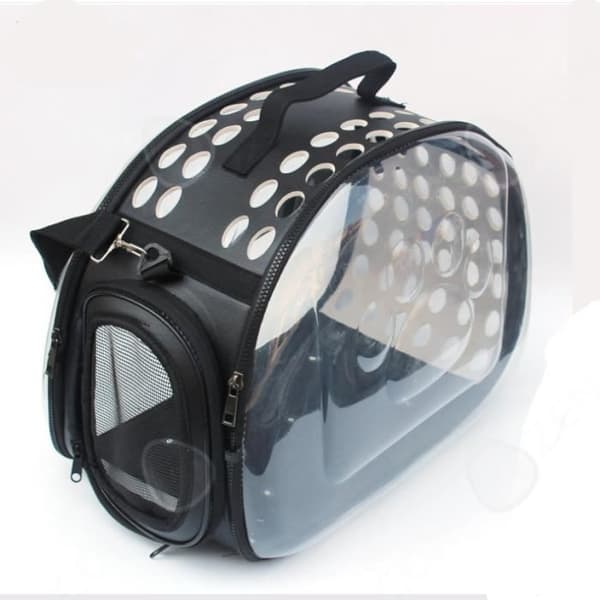 CONFO® Transparent Pet Ryggsäck Andas Resebärare Axelväska Hopfällbar Dog Bag