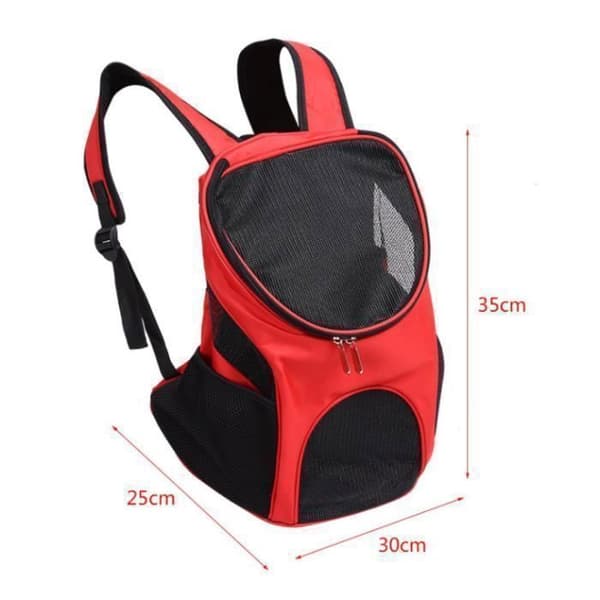 TD® Basket Transportväska för hund-katt flygplan Ventral ryggsäck för hund - Cat Ventral hundhållare, Bekväm Röd 30 * 25 * 35cm