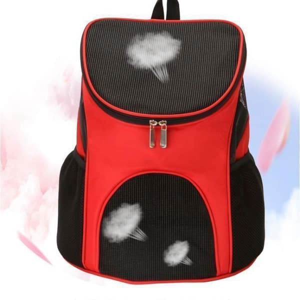 TD® Basket Transportväska för hund-katt flygplan Ventral ryggsäck för hund - Cat Ventral hundhållare, Bekväm Röd 30 * 25 * 35cm