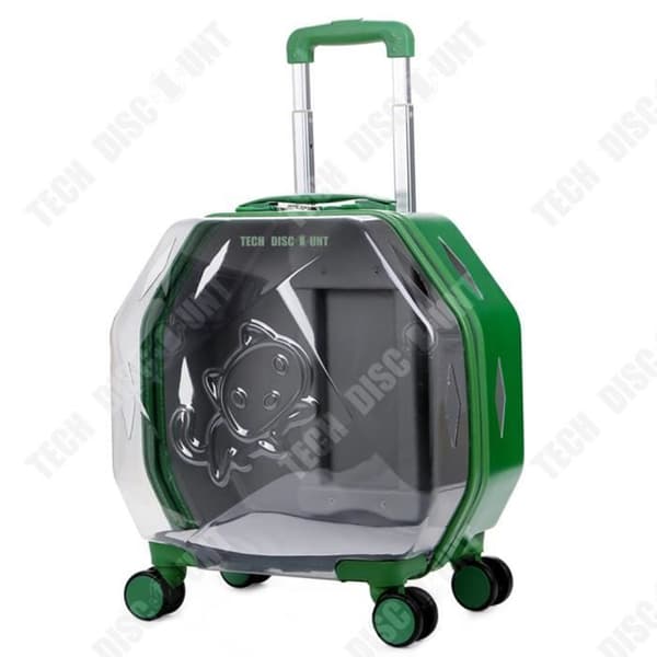 TD® Pet cart box lämnar portabel rymdkapsel genomskinlig ryggsäck tvåvägs draghuvud