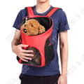 Miniatyrbild 2 av 4: TD® Transportryggsäck för Hund Katt Djur Röd Ventilation Bra kvalitet Dubbelstängning Garanterad Säkerhet Mesh Nylon Polyeste