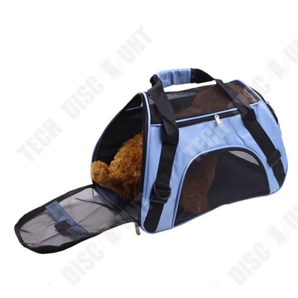 TD® Portable Messenger Pet Bärväska för Husdjur Hund Katt 5 kg Vattentätt tyg 43×20×29cm Röd Blå Ver