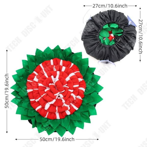 TD® Pet Sniffing Mat Anti-Shock Hundträning Miljövänlig matta Justerbar Storlek Diameter 50 cm