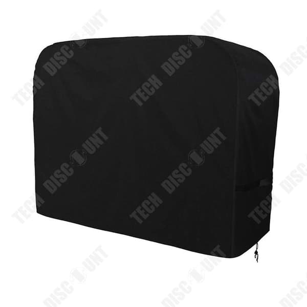 TD Grillkåpa145x61x117cm Svart 420D Oxfordduk Utomhusdammskydd Vattentätt Dammtätt Solskyddat Grillskydd Tyg Grillöverdrag