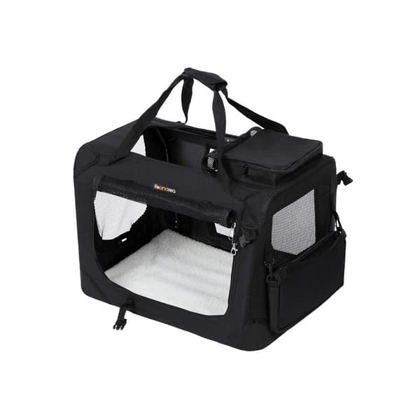 Transportbox, Feandrea hundlåda, 102x69x69 cm, Beige