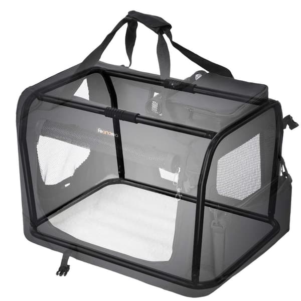 Hundebox, Feandrea, 60x40x40 cm, Sort