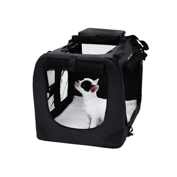 Hundebox, Feandrea, 60x40x40 cm, Sort