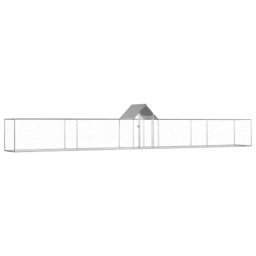 Hönsbur 9x1x1,5 m galvaniserat stål