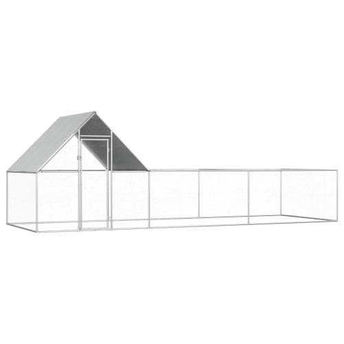 Hönsbur 6x2x2 m galvaniserat stål