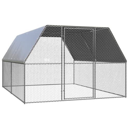 Hönsbur 3x4x2 m galvaniserat stål