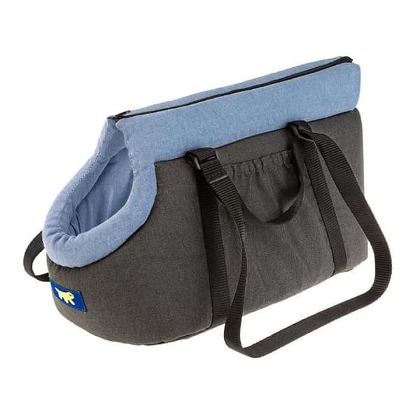 Ferplast djurtransportväska Borsello 35 x 20 cm bomull blå