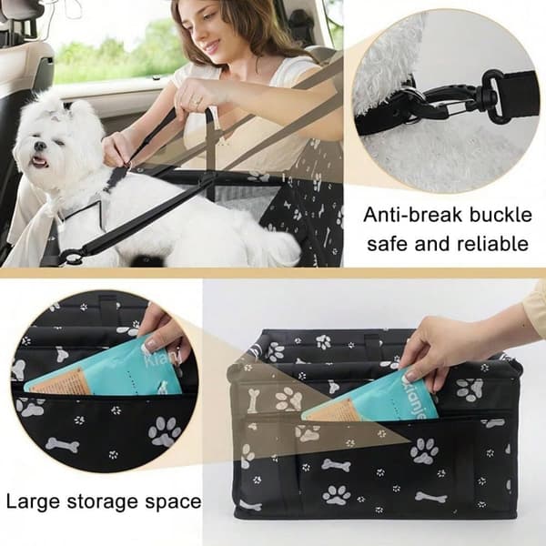 Autostol til hund / selepude-40x32x25 cm -Hundeholder, Autostol til hunde eller katte