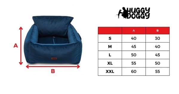 Autostol til hund til bil Cocker Carrier HUGGY DOGGY XL