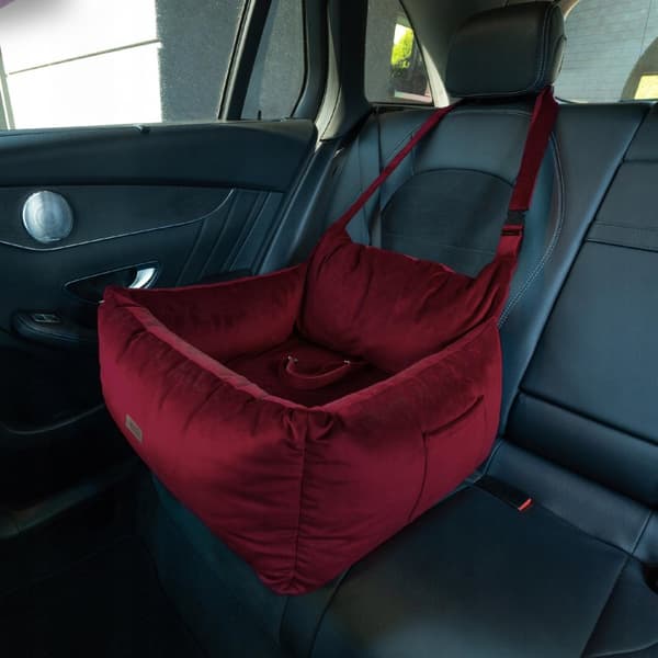 Autostol til hund, lille transportkasse til bil, York HUGGY DOGGY M