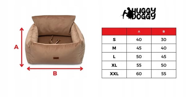 HUGGY DOGGY XL -koiran turvaistuin bordercollie-cockerille