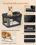 Miniatyrbillede 5 af 6: Foldbar hundekasse, Feandrea PDC016B01, 76,2x53,4x53,4 cm, Blæksort