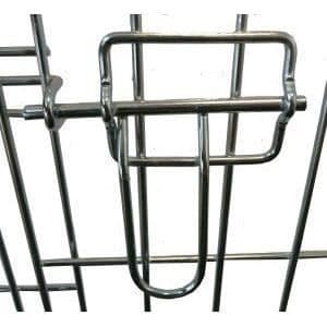 Fällbar låda - Ellie-Bo - Medium - Silver - Anti-Chew metallbricka - 30"