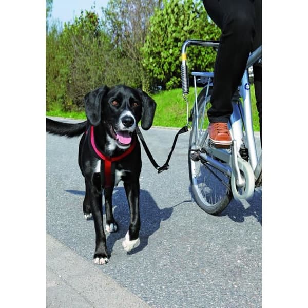 TRIXIE Hundcykelkoppel Set Silver and Black 1287