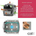 Miniatyrbild 4 av 6: Transportbur för katt - CATIT - Cabrio - Multifunktionell - Öppning 360° - Röd