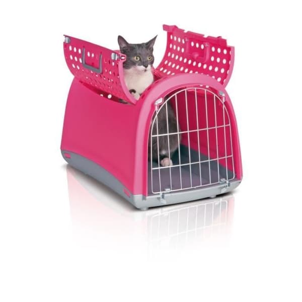 Transport för Hund - Trixie Spanien - Imac - Öppen topp - 50 x 32 x 34,5 cm - Ljus Rosa