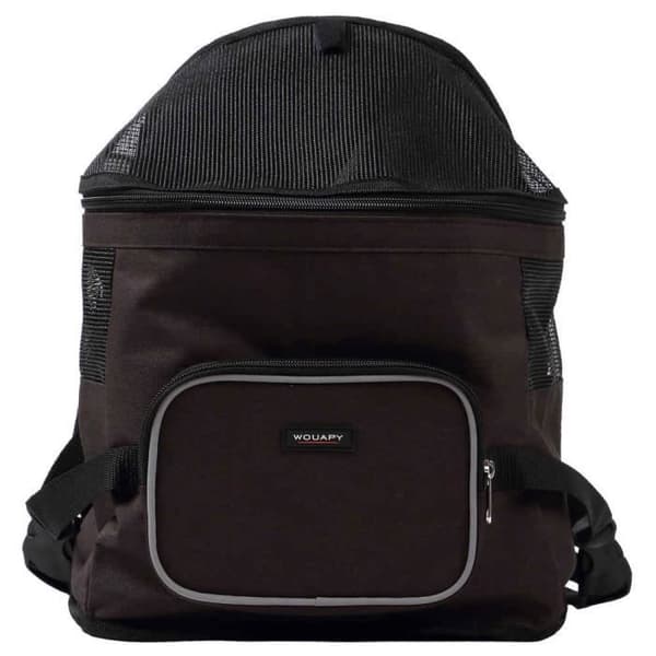 Bärväska - Wouapy - Ventral - Svart - 31x22x25 cm - För medelstora hundar
