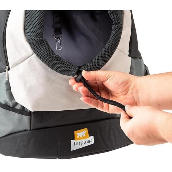 Hundryggsäck - FERPLAST - KANGOO - 8 kg - Grå - Bekväm och justerbar