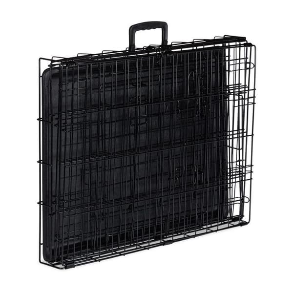 Vikbar hundbur - Relaxdays - Svart - 2 dörrar - Metall - Inomhus/Bil