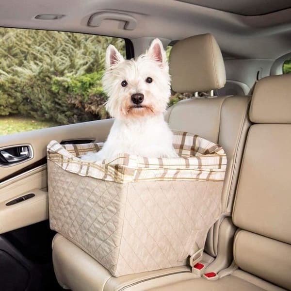 PetSafe Happy Ride - Bältesstol för husdjur för bilar - Quiltad solbränna
