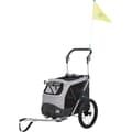 Miniatyrbild 1 av 6: TRIXIE Cykelvagn - hopfällbar - M: 63 × 95 × 90/132 cm - Grå - För hund