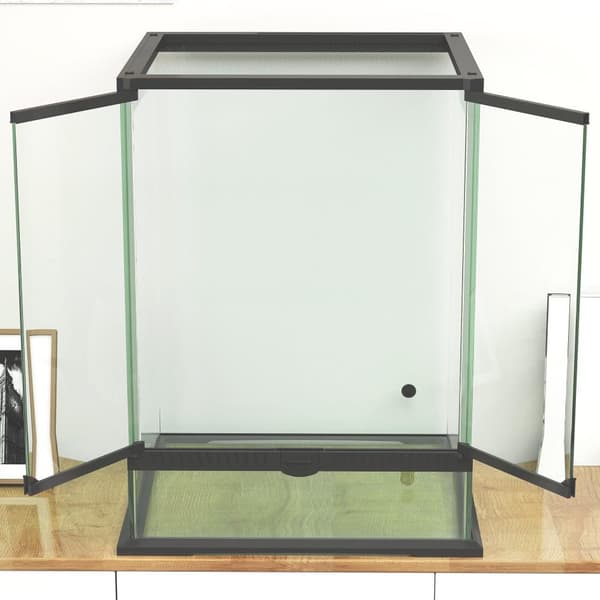 Terrariumi, matelijat, 45x45x60 cm, Musta