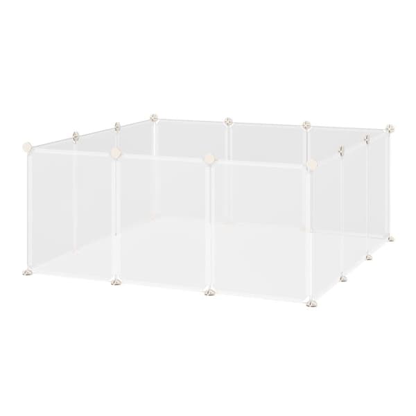 Pet løbegård, D06-101, 105x105x45 cm, Hvid