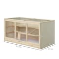 Miniatyrbillede 3 af 9: Hamsterbur, 115x57x55 cm, Naturligt Træ