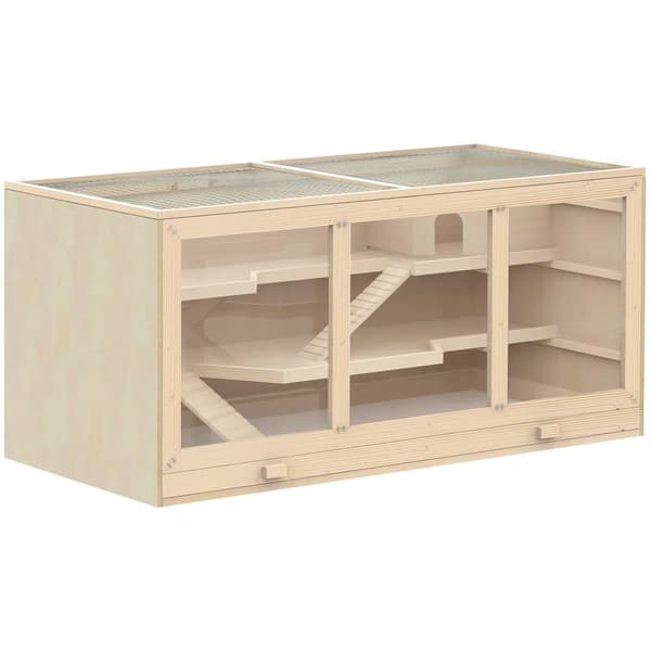Hamsterbur, 115x57x55 cm, Naturträ