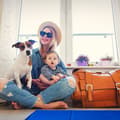 Miniatyrbild 3 av 6: Relaxdays Kylmatta hund, Självkylande, för djur, Kylfilt, olika storlekar, blå