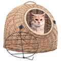 Miniatyrbild 1 av 2: Kattbur 60x45x45 cm naturlig pil