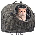 Miniatyrbild 1 av 2: Kattbur grå 60x45x45 cm naturlig pil