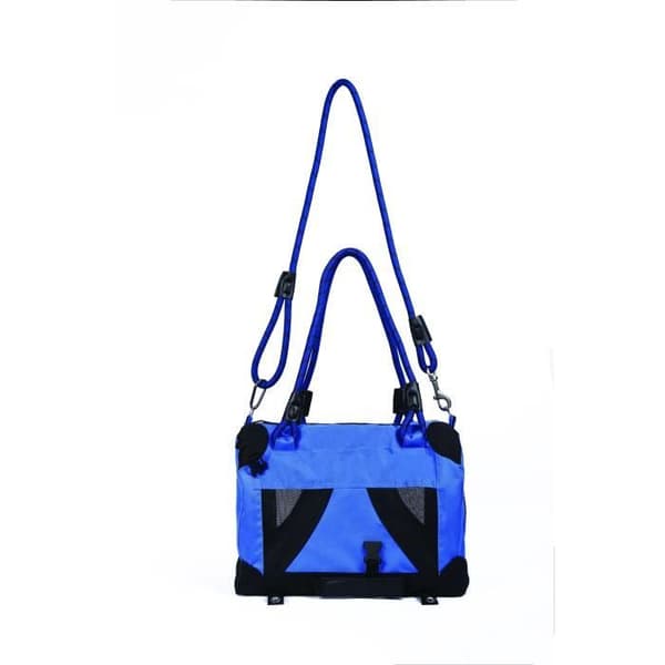 Transportväska - M PETS - REMIX 2 i 1 Blå - 41 x 28 x 28 cm - Fällbar - Lätt - Bälsörem