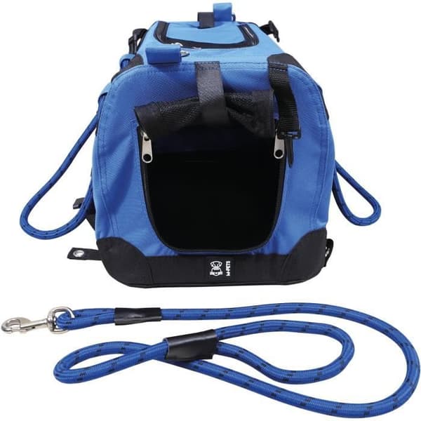 Transportväska - M PETS - REMIX 2 i 1 Blå - 41 x 28 x 28 cm - Fällbar - Lätt - Bälsörem