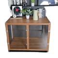 Miniatyrbillede 1 af 2: Transparent hundebur, holdbar aluminiumsramme, nem rengøring,Medium 30 tommer