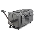 Miniatyrbild 2 av 2: Pet Trolley Case, Andningsbar Design, Fällbar & Bärbar,GRÅ