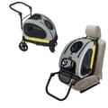 Miniatyrbillede 1 af 2: Pet Travel Cart, 2-i-1 Bilsæde, Sammenklappeligt Design,S, Grå