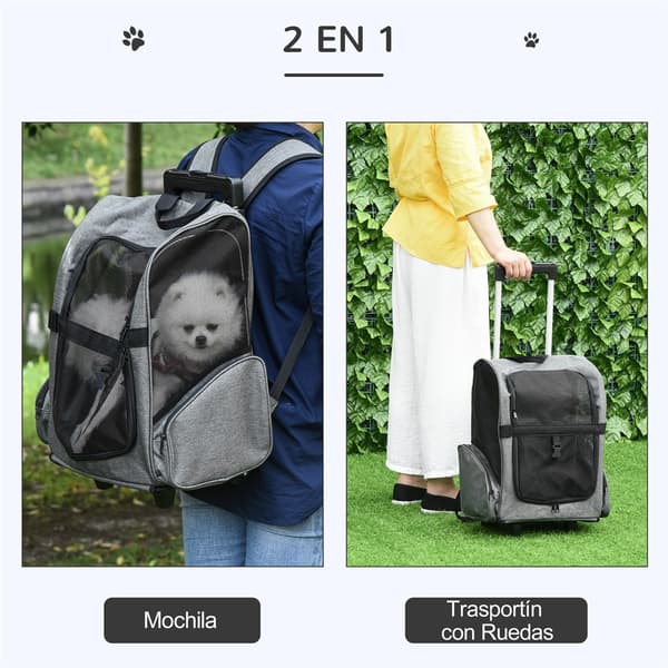 Pet Carrier, 2 i 1 Funktionalitet, Til Mellemstore Racer