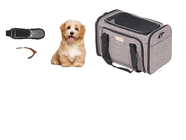Pet Carrier, 4 Hjul, Åndbart Mesh, Holdbart Oxford Stof,Grå 25lbs